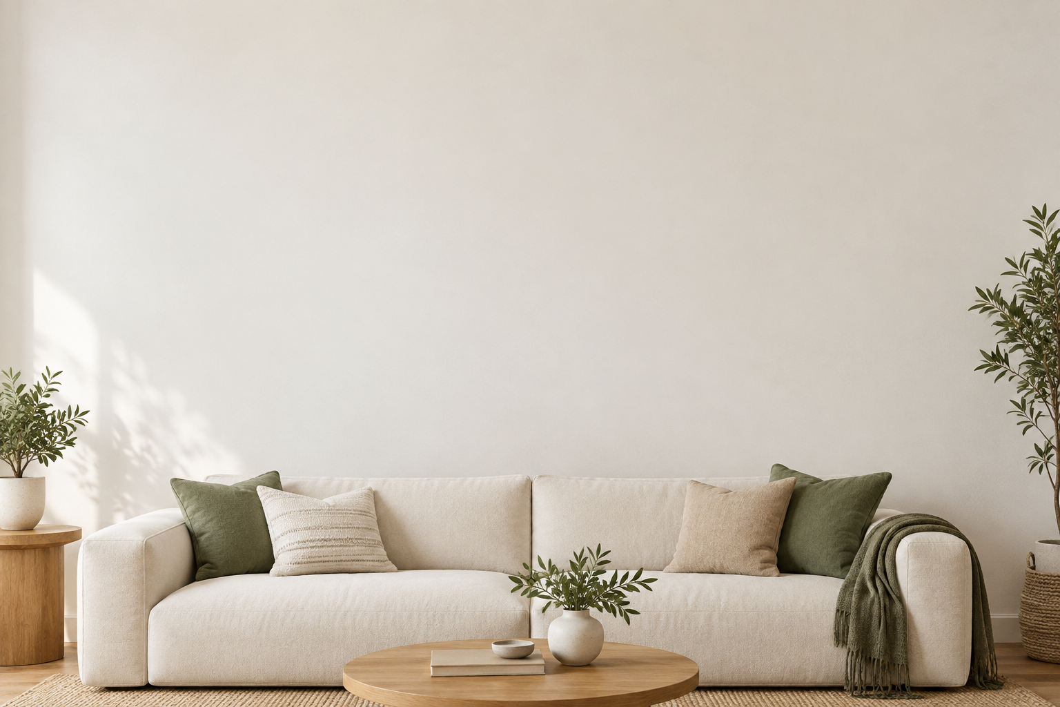 Living room setting for your selected wall frames